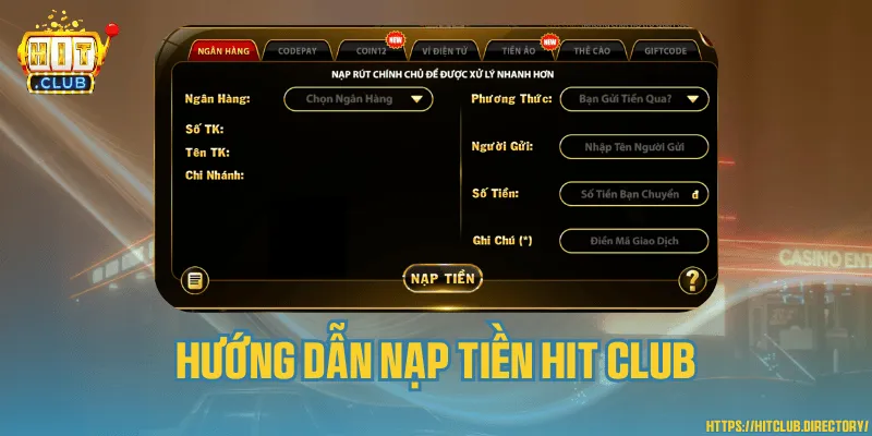 Nạp tiền Hit Club